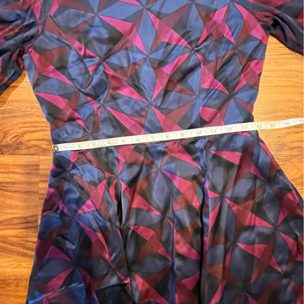 LK Bennett Women Dress Janeva Silk Printed Fit & Flare size 4 - Picture 6 of 7